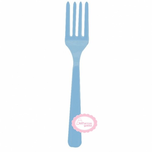 Garfos Reutilizáveis Azul Claro